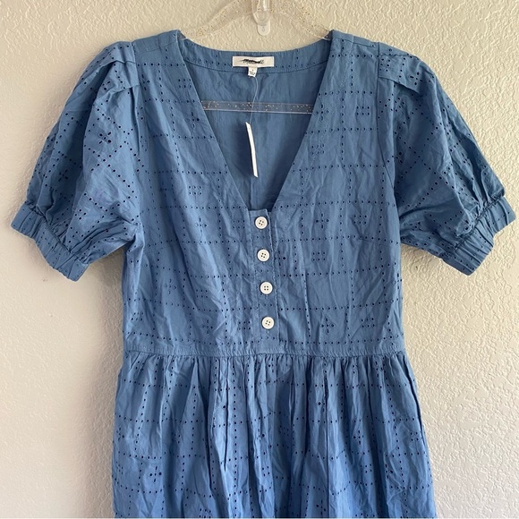 Madewell Blue Midi Dress - Picture 4 of 10